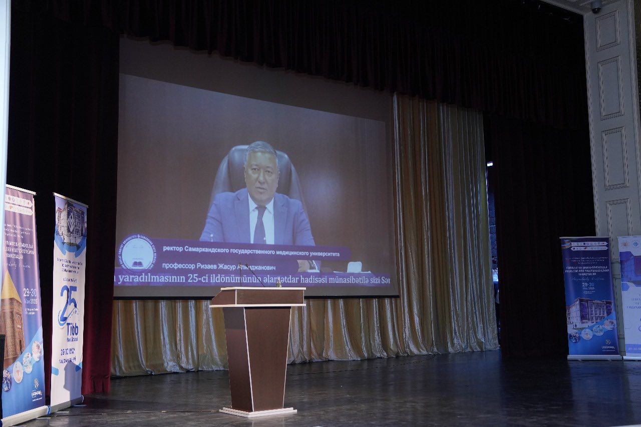 NDU Tibb Fakültəsinin yaranmasının 25 illiyinə həsr olunmuş "Tibb 25" tədbirinin açılış mərasimindən