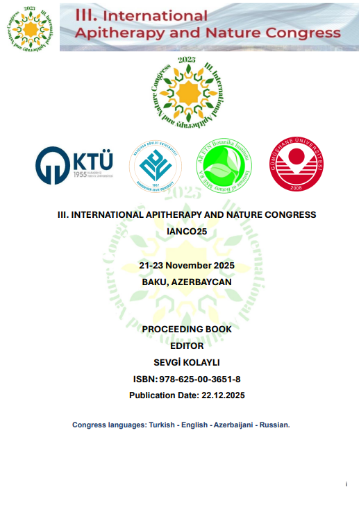III. INTERNATIONAL APITHERAPY AND NATURE CONGRESS IANCO25 BOOK