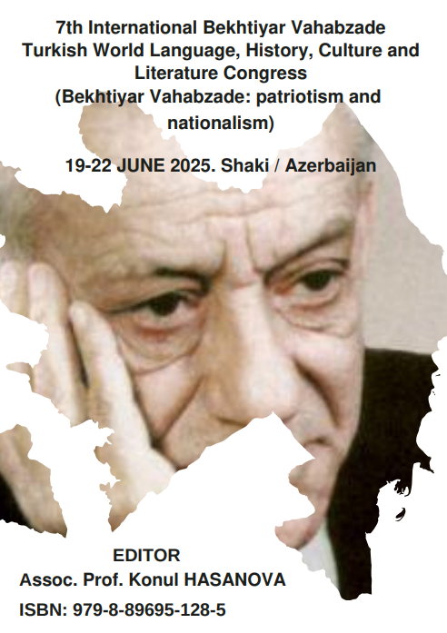 7-ci Beynəlxalq Bəxtiyar Vahabzadə Türk Dünyası Dil, Tarix, Mədəniyyət və Ədəbiyyat Konfrans nəşri